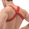 Barcode Berlin Harnais élastique Matt Pop Rouge